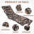 Thickened Outdoor Chaise Lounge Chair Cushion, Soft Memory Foam Filled-1503140838