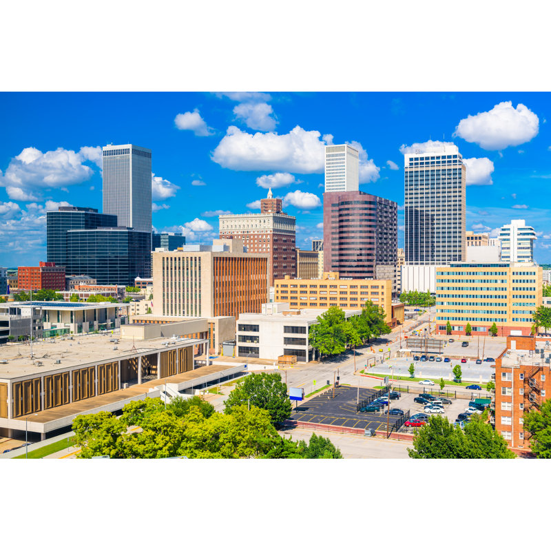 Tulsa, Oklahoma - Wrapped Canvas Print, 51cm H x 76cm W