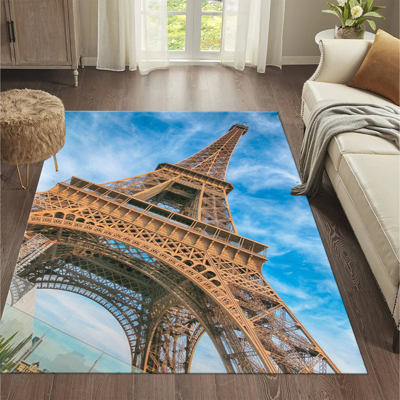 Tapis imprimé accrocheur avec un velours doux et un motif géométrique complexe pour un ajout saisissant à votre salon ou chambre à coucher