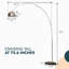 Lampe sur pied arquée 75,6 po Eckehard-973476220