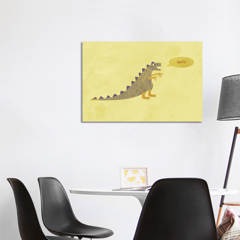Dinosaur by Nic Squirrell - Wrapped Canvas Gallery-Wrapped Canvas Giclée, 101.6 cm H x 66.04 cm W x 3.175 cm D