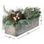 Arrangement floral de Noël 20 po avec pommes de pin et baies