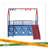 Metal Junior House Twin Loft Bed With Slide And Curtain Set, Super Hero-1743531099