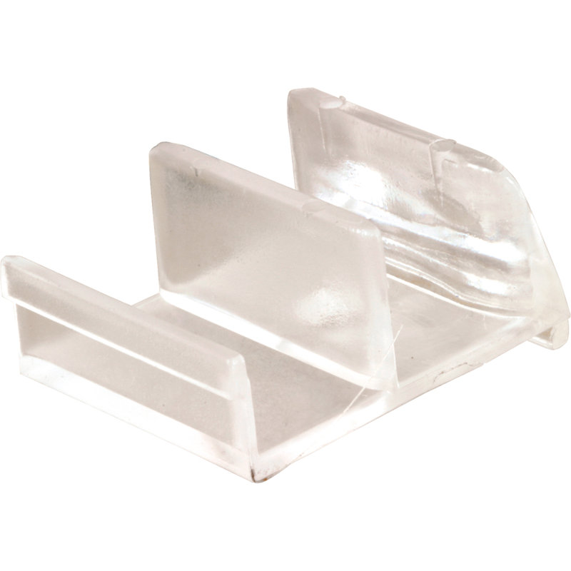 Guide de fond de porte de douche en acrylique transparent, Sterling (paquet de 1)