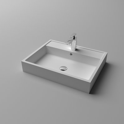 Lavabo vasque de salle de bain en résine de pierre Art moderne 25C41A