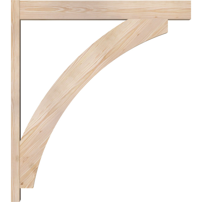 Bloc de bois rustique Thorton, Sapin Douglas de 8 po (sciage brut), P 30 po x H 38 po