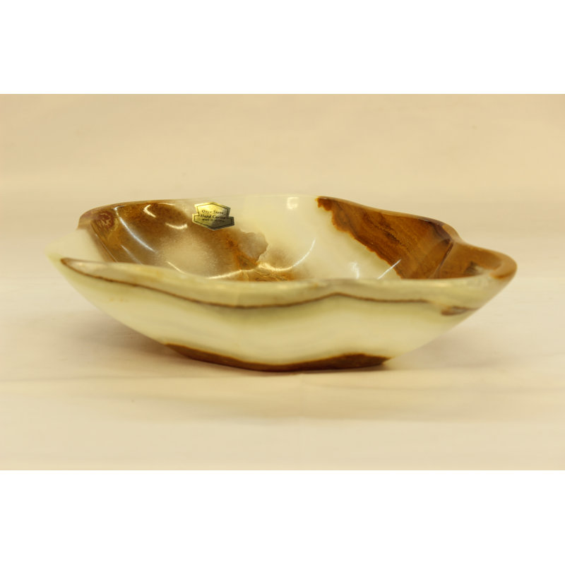 Beige Deimos Onyx Centerpiece