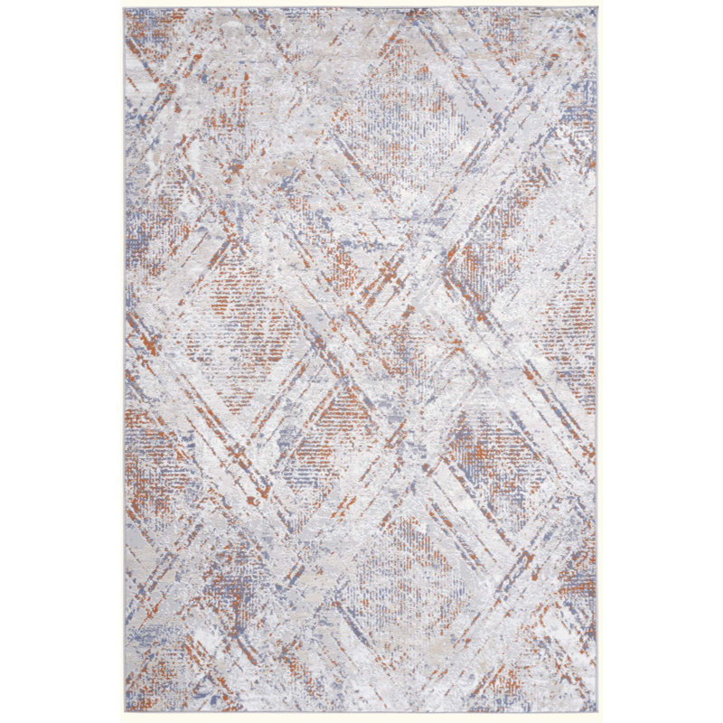 Geometric Non-Shedding Living Room Bedroom Dining Home Office Stylish And Stain Resistant Area Rug, Rectangle 5'3" x 7'6"