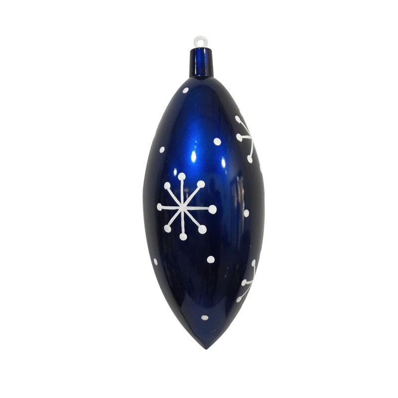 Ornement en forme de bonbon blanc 16 po, Bleu