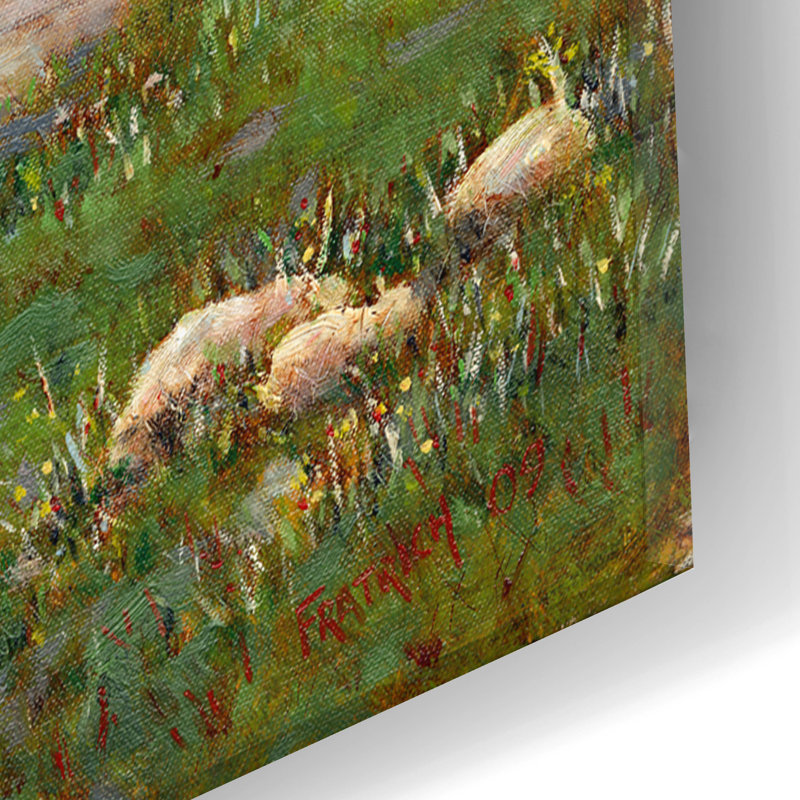  «Cowsiness Color» par Michael Fratrich, art mural en verre acrylique, 16 po x 24 po, H 24 po x l 16 po