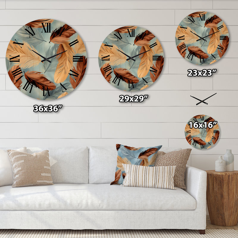 Horloge murale en bois massif Thery, Grand
