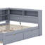 Lit de jour en bois avec 2 tiroirs, tablette et ports de chargement USB-99837538-99837540