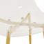 Ensemble de table et de chaises en verre trempé de 71 po x 35,4 po avec chaises en plastique pour une expérience confortable à la maison-953166783