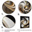 Or et noir vitrail en spirale II - reproduction sur toile-87394882-87394883