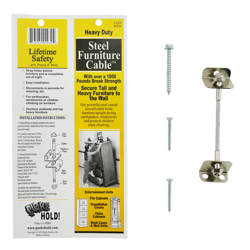 12 PK, 4" Steel Cable
