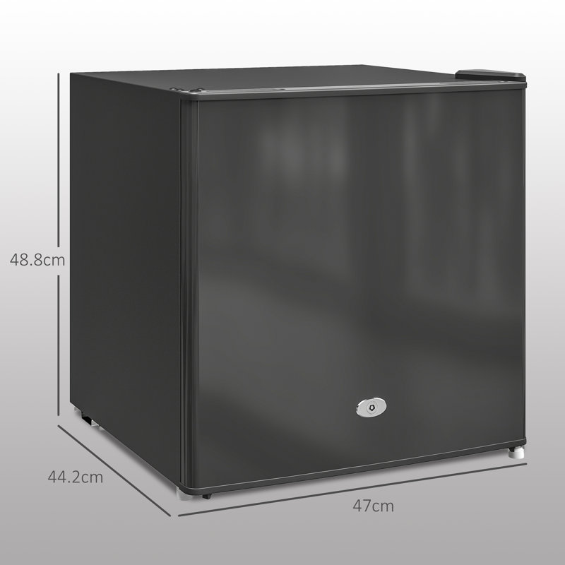 1.24m³ Freezer with Adjustable Temperature Controls, Black
