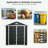 Storage shed with window and air vents