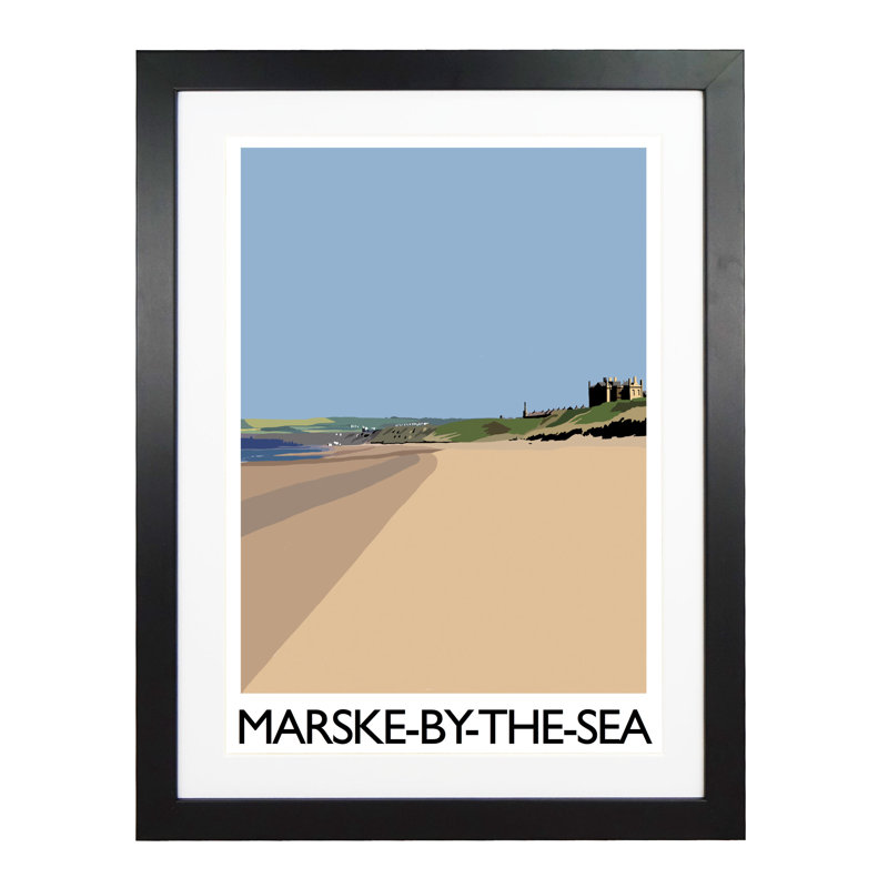 Marske-by-the-Sea 3 by Richard O'Neil - Print, 43.5 cm H x 33.5 cm W x 2.2 cm D, Black Wood Frame