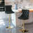 Kennasyn Swivel Upholstered Adjustable Height Counter Stool-481769132
