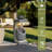 Abdulameer 32''H Gray Resin Column Outdoor Fountain with Built-In Planter and LED Light