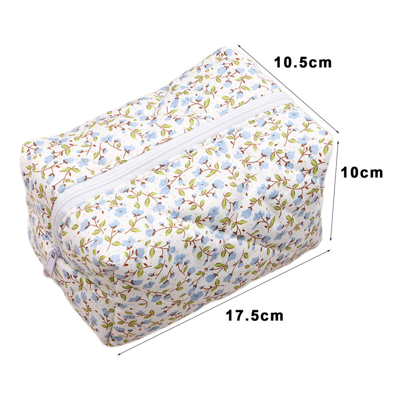 Pochette de maquillage à motif floral