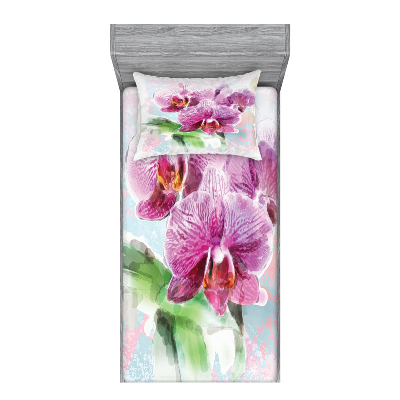 Microfiber Sheet Set, Twin Sheet Set with Fitted Sheet
