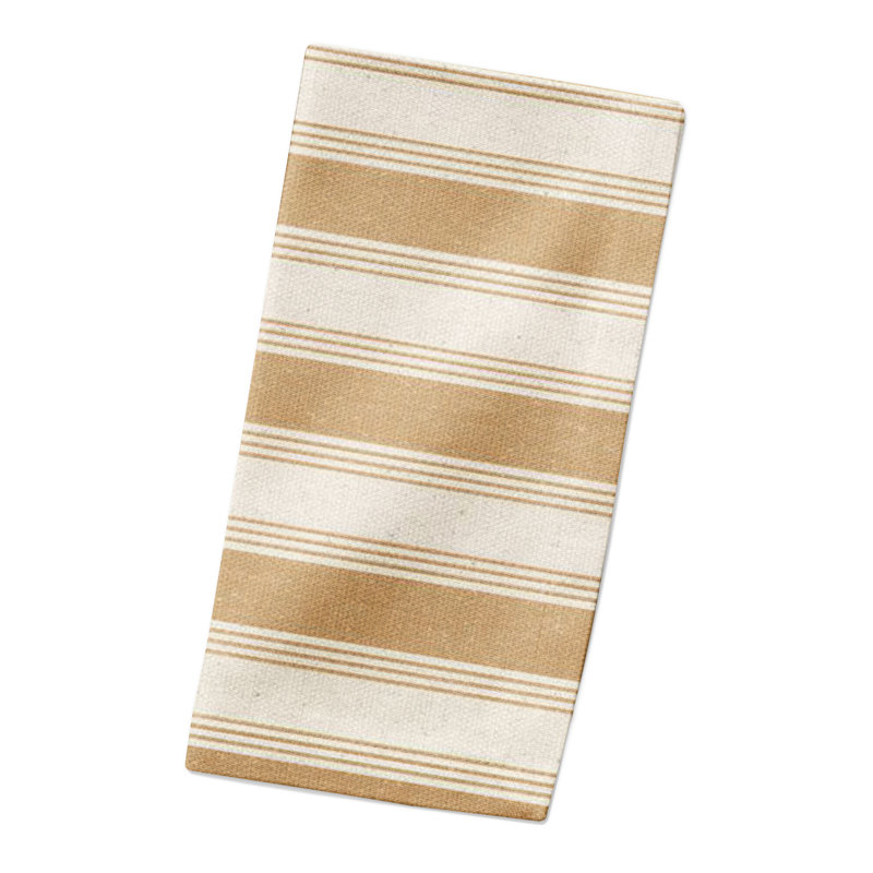 Westminster Cotton Striped Rectangle Napkin, Gold