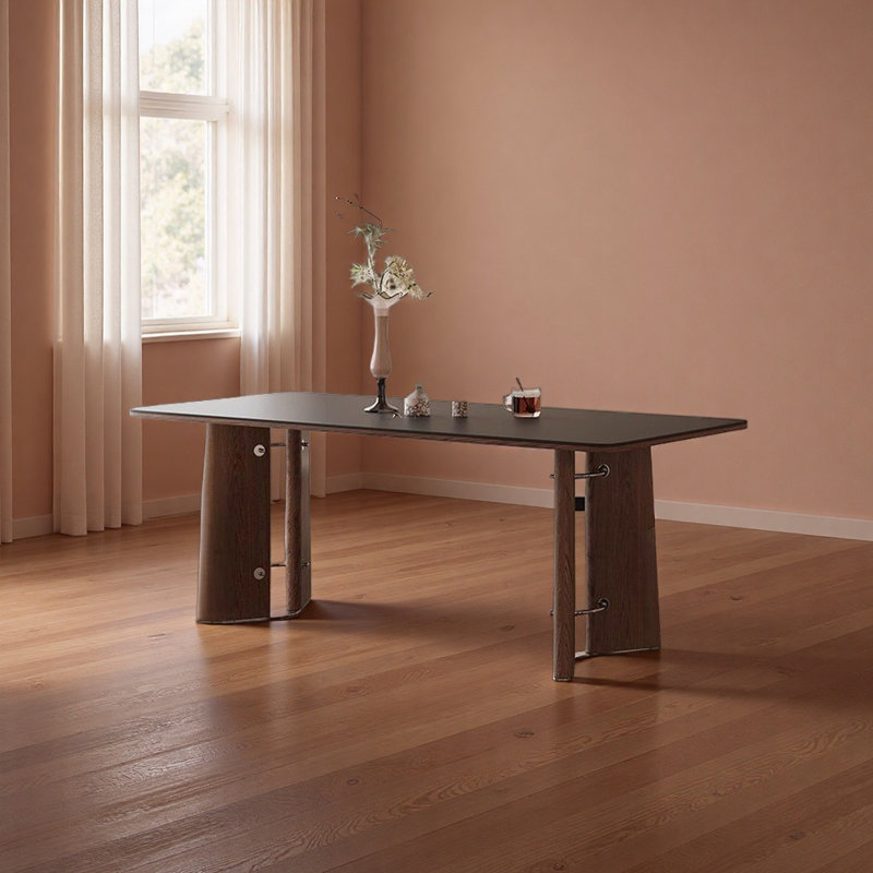 Table de salle à manger haut de gamme exquise, H 29,52 po x L 70,86 po x l 31,49 po