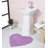 Schoenberger Heart Shape Bath Rug 25"x25"-1726348154