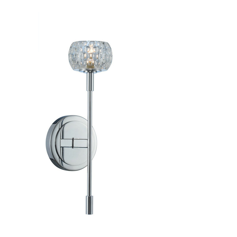 Applique murale Mae en chrome poli 1 LT Mae