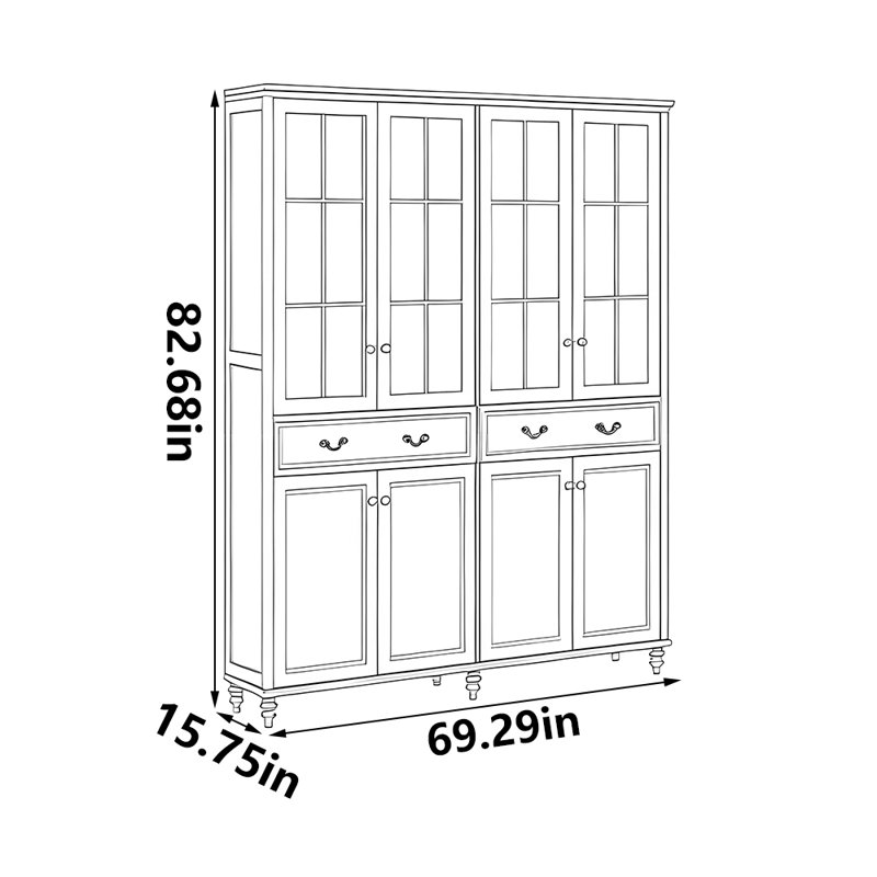 Classic black American style bookcase