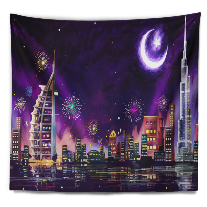 Polyester Tapestry, H 68 po x l 80 po