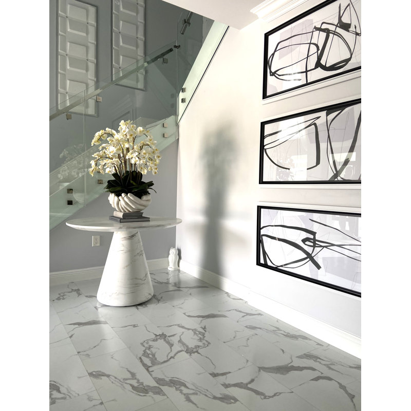 Orchid Floral Arrangement in Vase, White