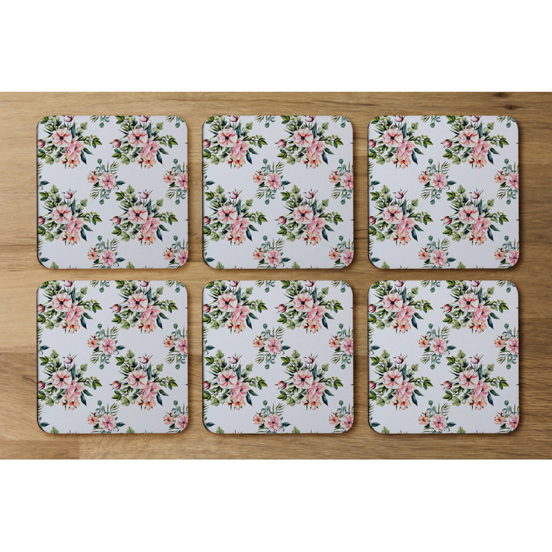 Square 6 Piece Coaster Set