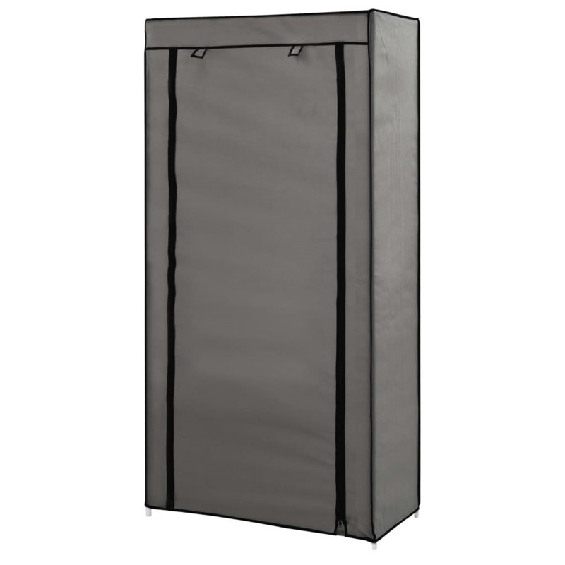 10 Pair Shoe Rack, Grey