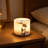 Night Light Natural Bedside Lamp USB Rechargeable Table Lamp Cylinder  Lamp For Bedroom Office Home Decor  Gift Cream Vintage-137458435