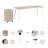 Bush Business Furniture Vista Desk With Splayed Metal Legs And 3 Drawer Mobile File Cabinet-103895143-103895144
