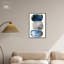 Art mural abstrait bleu Mid-Century par Art Remedy-111664713-104321480