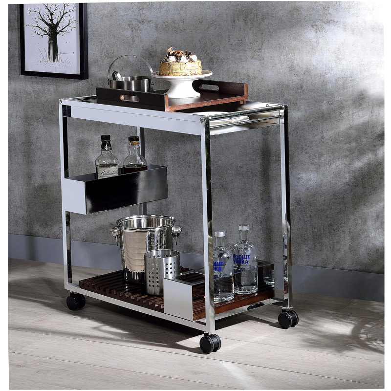Chariot de service Lisses chrome