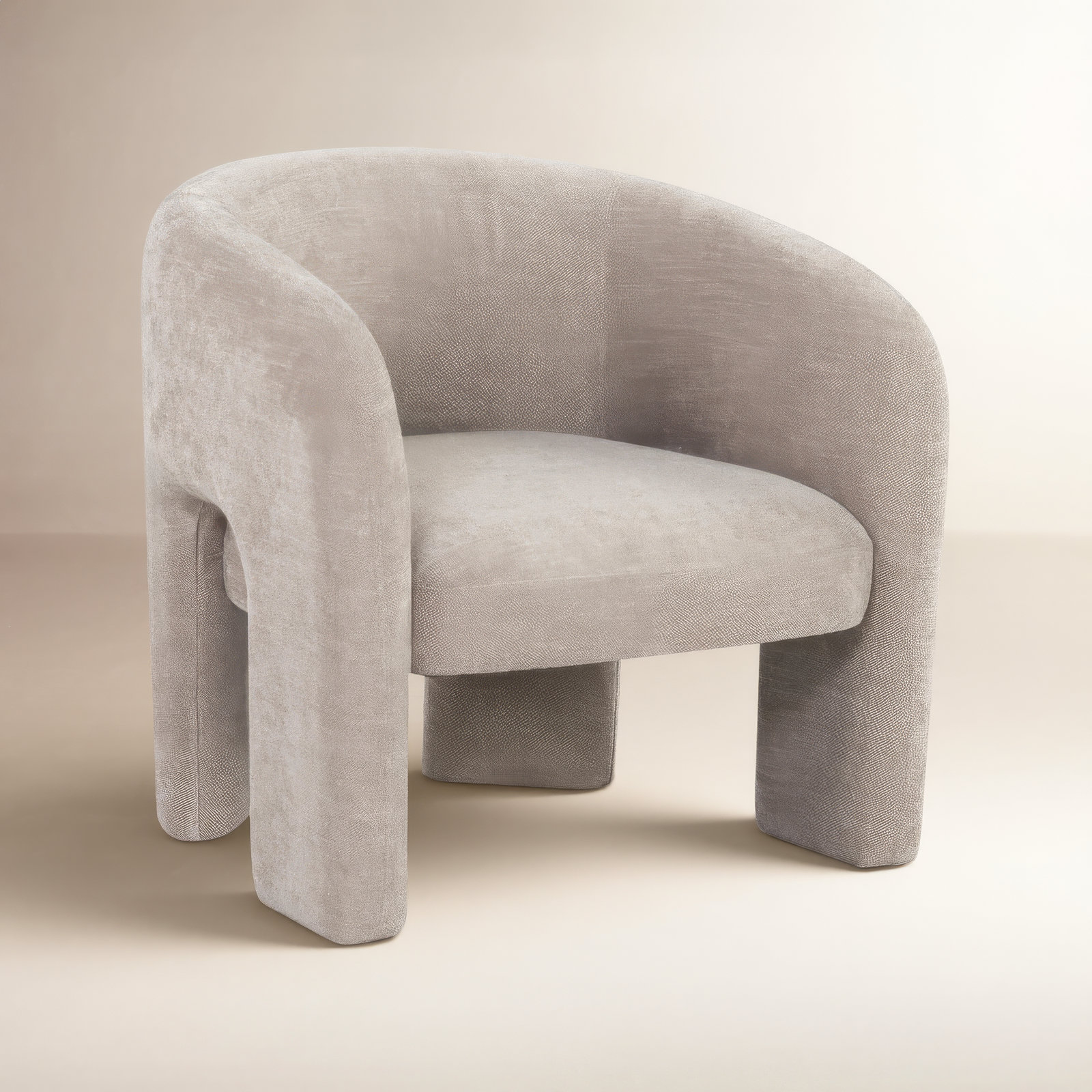 Elonte Pine Barrel Chair, Light Brown