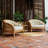 Takehisa Teak Wood Deep Seating Outdoor Chair