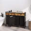 Laundry Hamper Laundry Sorter With 4 Removable Bags, Laundry Basket With Drawers