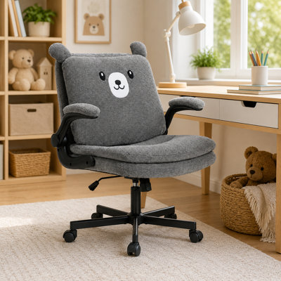 Chaise de bureau pivotante rembourrée Bear-Back