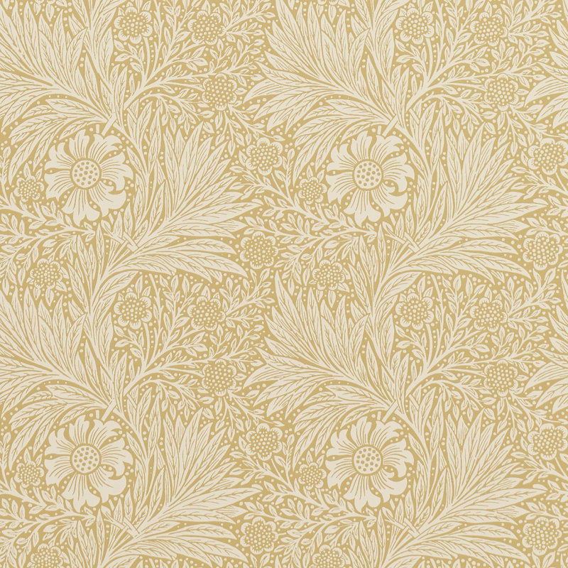 Marigold 10.05m x 52cm Matte Wallpaper Roll, Yellow