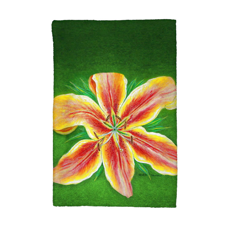 Serviette de thé lily