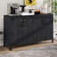 Buffet avec rangement, armoires de rangement de style campagnard avec 4 portes pour le salon-1469381705