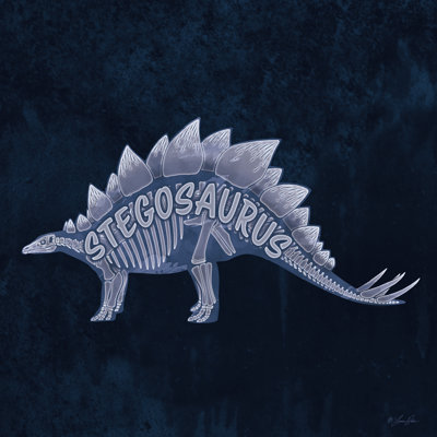 Stégosaure sur toile par Lauren Rader