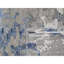 Tapis noué à la main 9 pi 1 po x 12 pi 1 po en laine et soie à motif abstrait bleu 78BB5BF738C54E5B8D3E6D99B6F48510