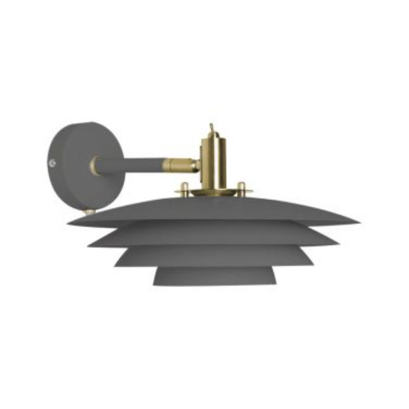 Bretagne Armed Sconce, Grey, Grey