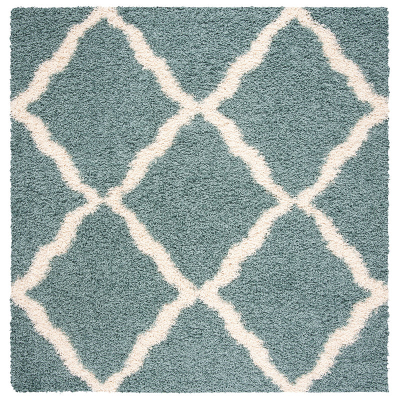 Wigley Sgd-Dallas Shag Performance Geometric Rug, Square 6'
